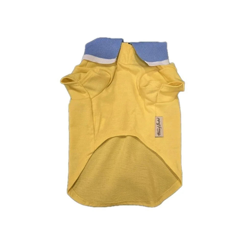 NEW Yellow Dog Apparel CLOTHING Easter Bunny Shirt W/ Blue Collar Top NWT